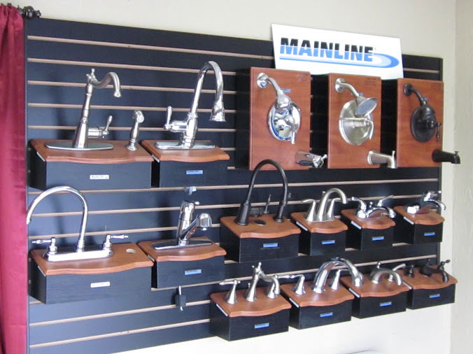 Mainline kithchen faucets in the Hughes Supply Daytona plumbing store