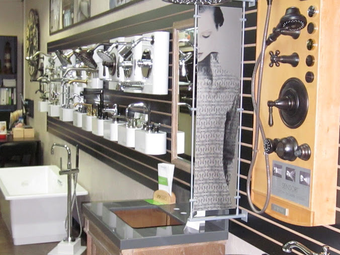 PLumbing fixtutres and hardward at Hughes Daytona kitchen & bath showroom